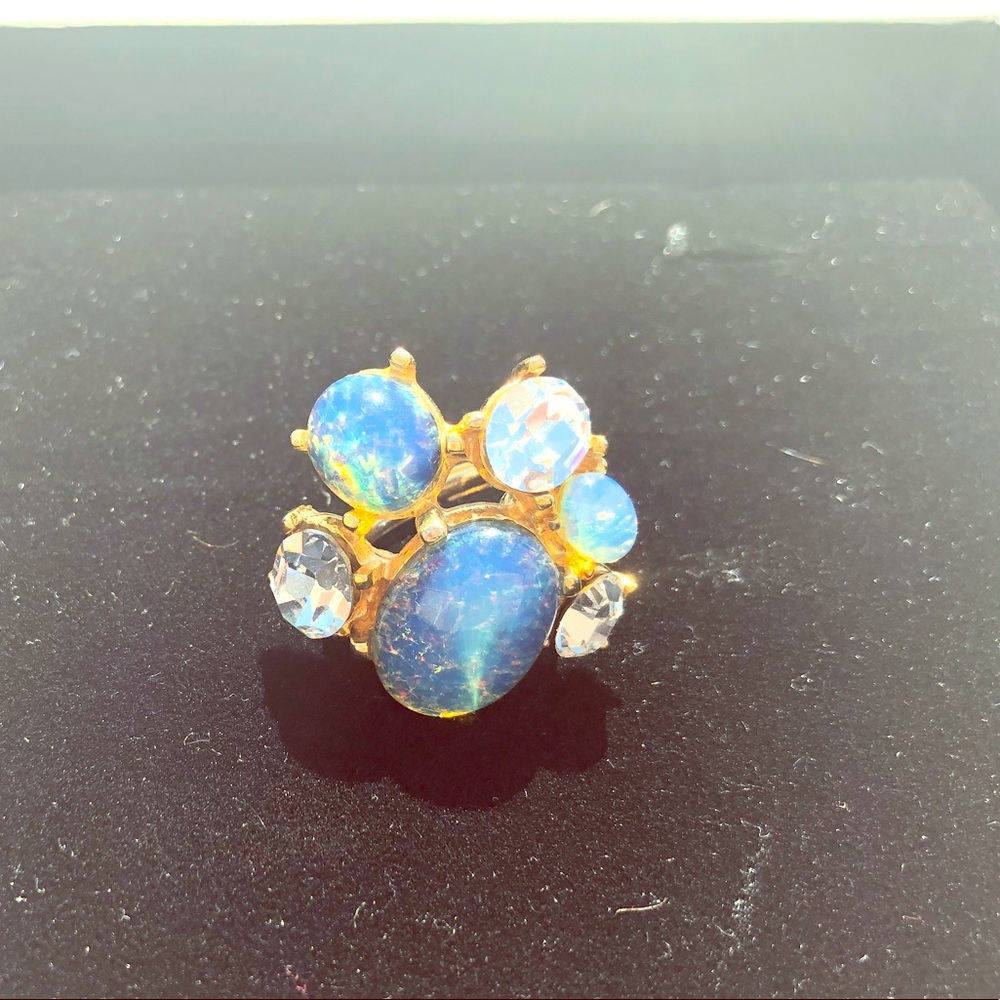 Kenneth Jay Lane Blue Opal Cluster Ring